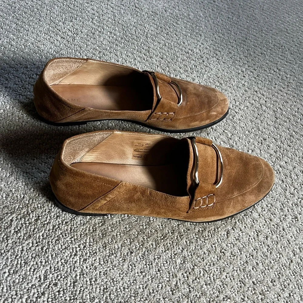Frame women size 39 camel colored Suede Loafers - Picture 4 of 5